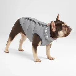 Fetch Padded Dog Coat XS - Faded Pink/Ice Grey/Washed Blue
