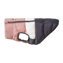 Fetch Padded Dog Coat XS - Faded Pink/Ice Grey/Washed Blue