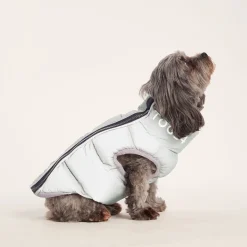 Fetch Padded Dog Coat XS - Oxford Blue/Light Mist/Lavender Grey