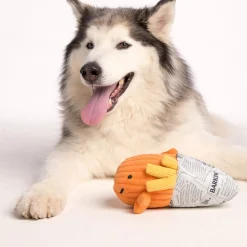 Finny Fish Dog Plush Toy - Golden Orange