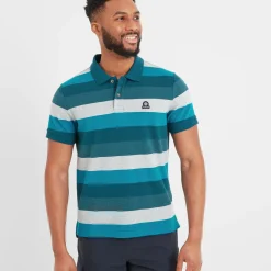 Flaxby Mens Polo - Lagoon Blue
