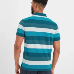 Flaxby Mens Polo - Lagoon Blue