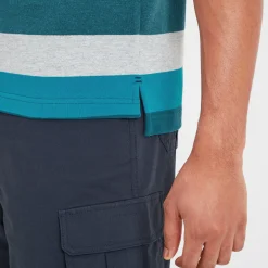 Flaxby Mens Polo - Lagoon Blue