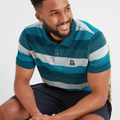 Flaxby Mens Polo - Lagoon Blue