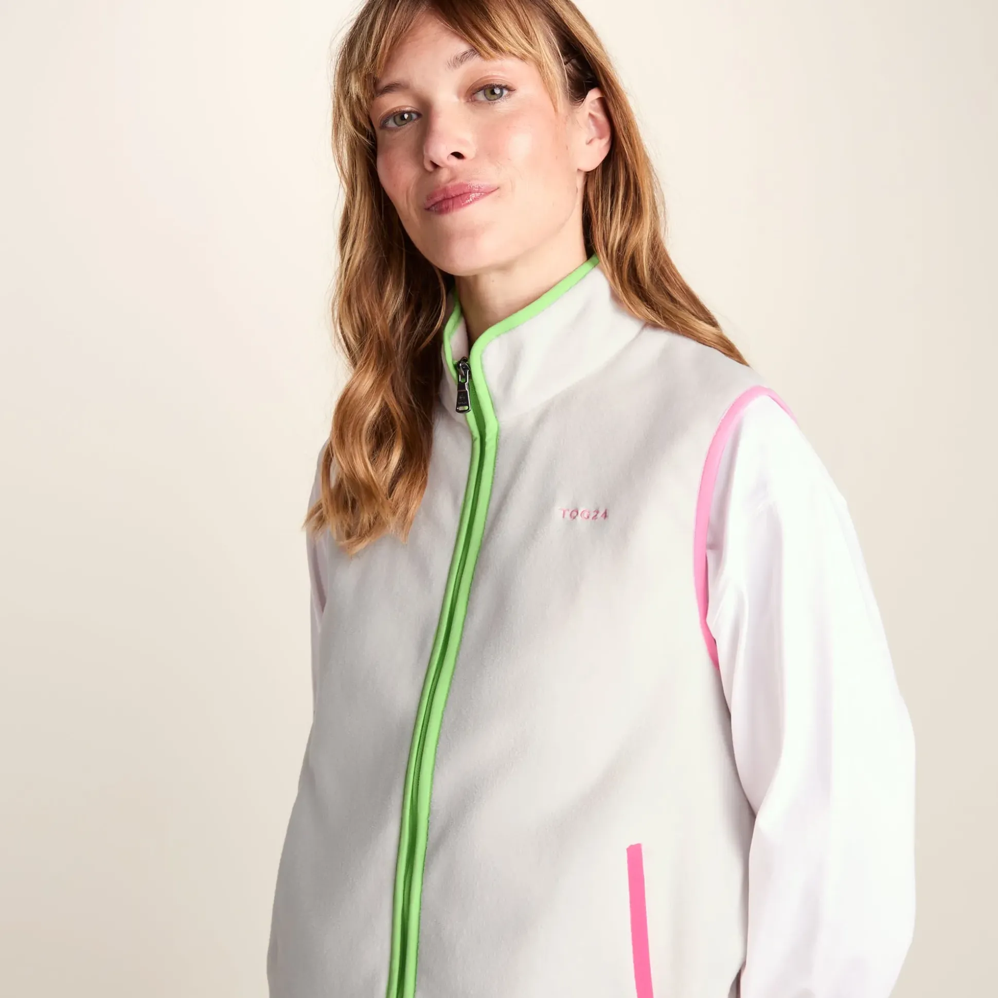 Fletcher Womens Midweight Microfleece Gilet - Vanilla