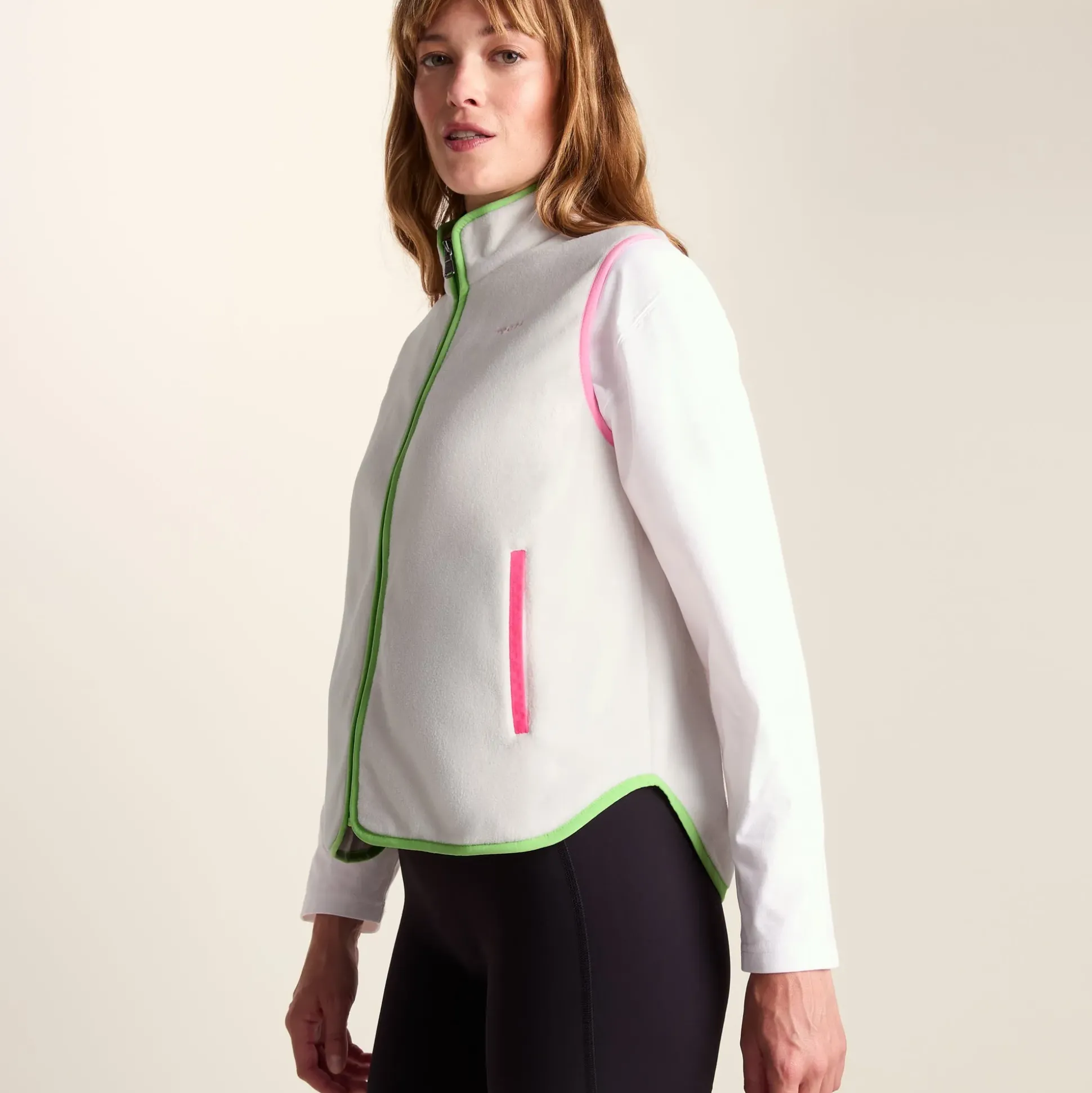 Fletcher Womens Midweight Microfleece Gilet - Vanilla