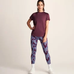Florrie Womens Performance T-Shirt - Black Raspberry