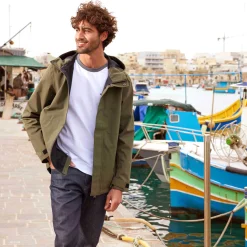 Flynn Mens Waterproof Jacket - Moss Green