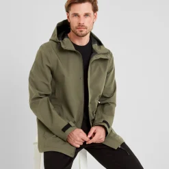Flynn Mens Waterproof Jacket - Moss Green
