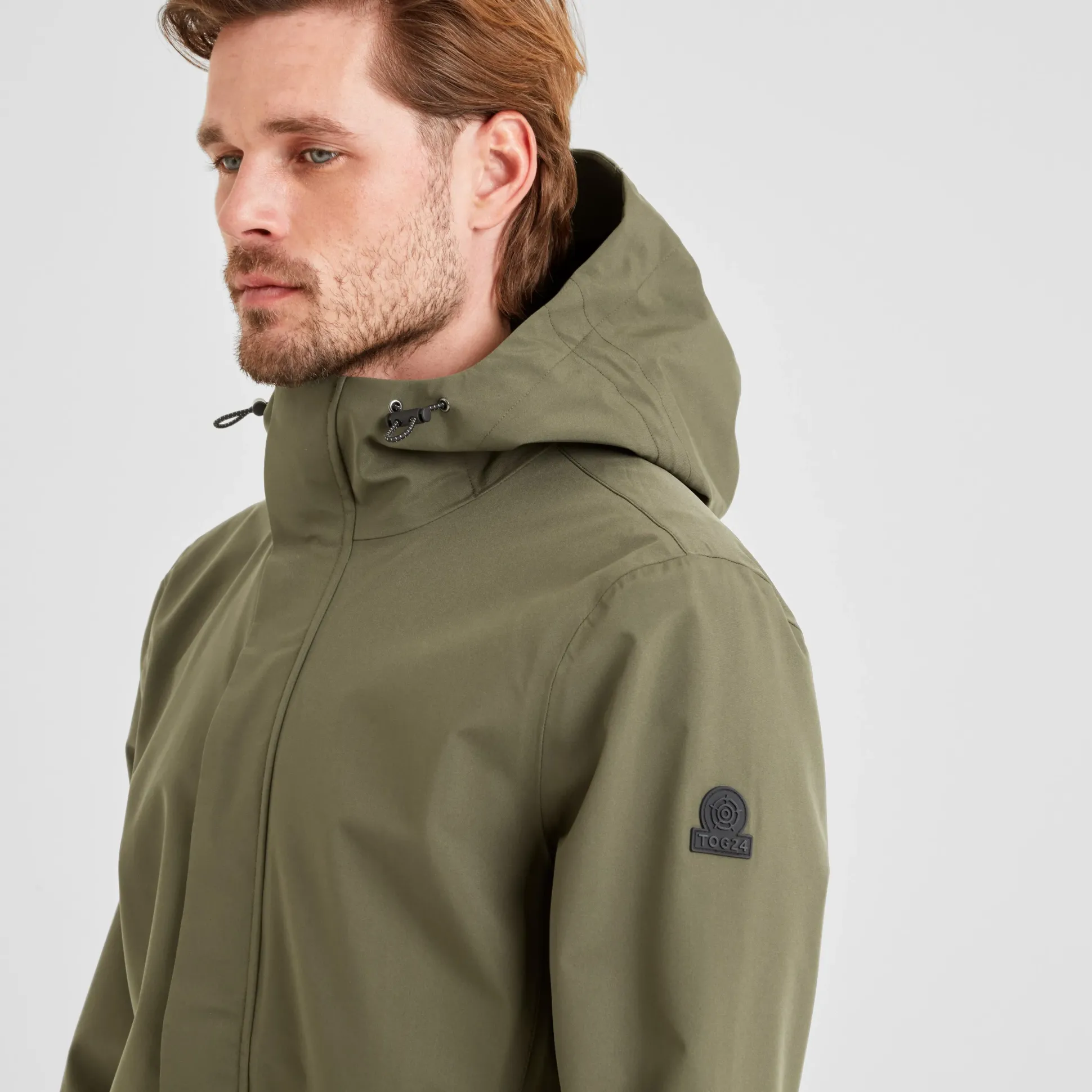 Flynn Mens Waterproof Jacket - Moss Green