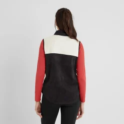 Fordley Womens Microfleece Gilet - Black/Vanilla