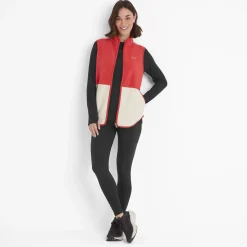 Fordley Womens Microfleece Gilet - Cranberry/Vanilla