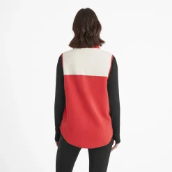 Fordley Womens Microfleece Gilet - Cranberry/Vanilla