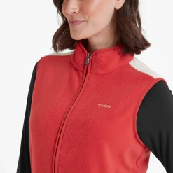 Fordley Womens Microfleece Gilet - Cranberry/Vanilla