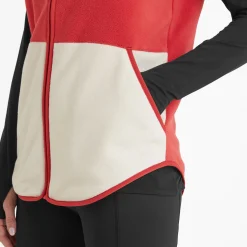 Fordley Womens Microfleece Gilet - Cranberry/Vanilla