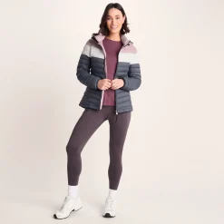 Garriston Womens Lightweight Padded Jacket - Washed Blue/Pink