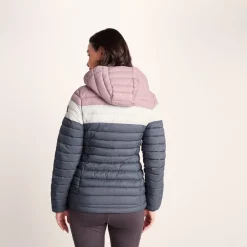 Garriston Womens Lightweight Padded Jacket - Washed Blue/Pink