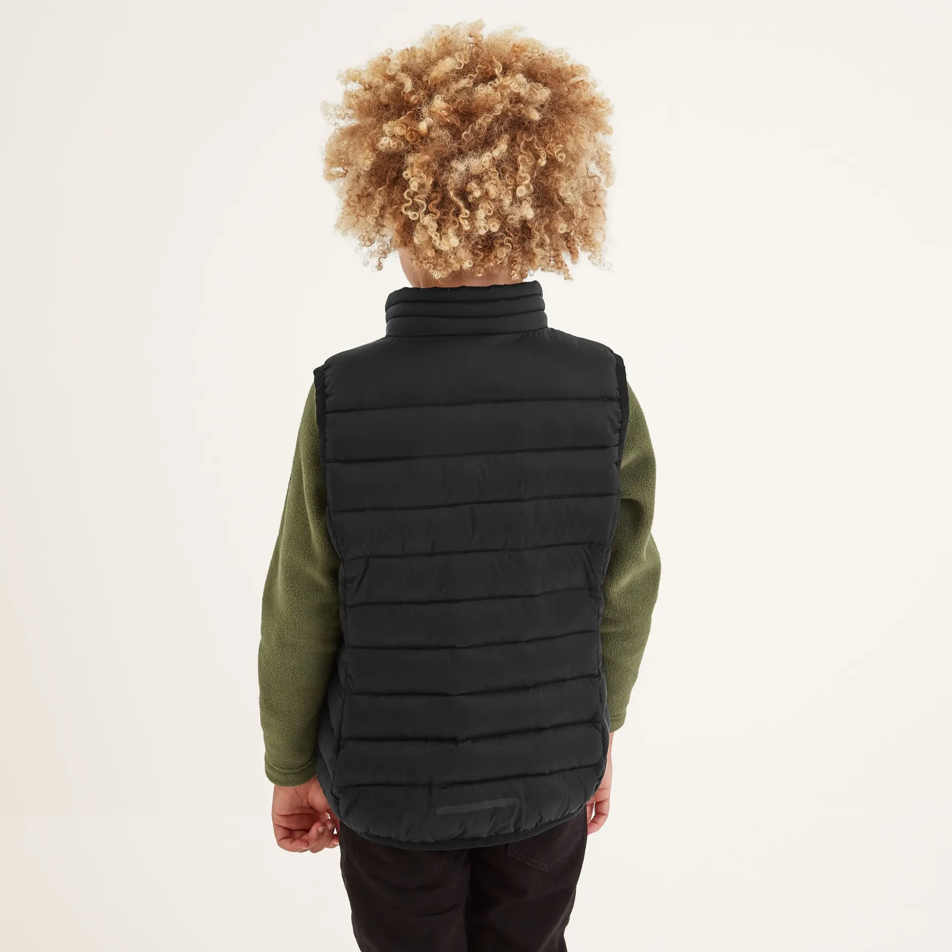 Gibson Kids Insulated Padded Gilet - Black