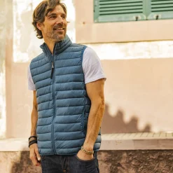 Gibson Mens Insulated Padded Gilet - Lagoon Blue