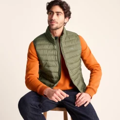 Gibson Mens Insulated Padded Gilet - Khaki