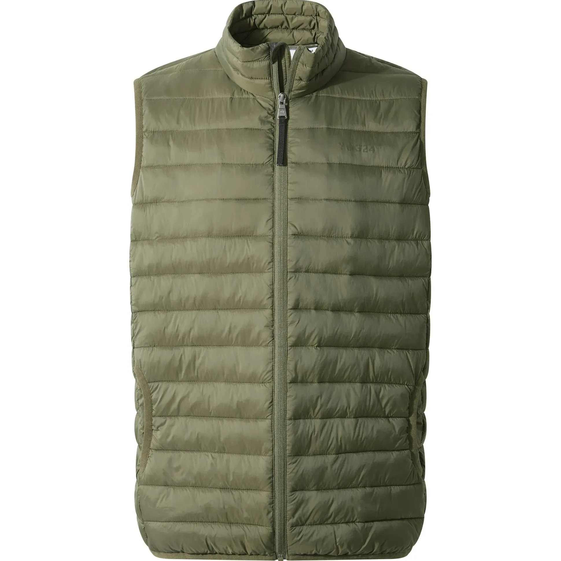 Gibson Mens Insulated Padded Gilet - Khaki