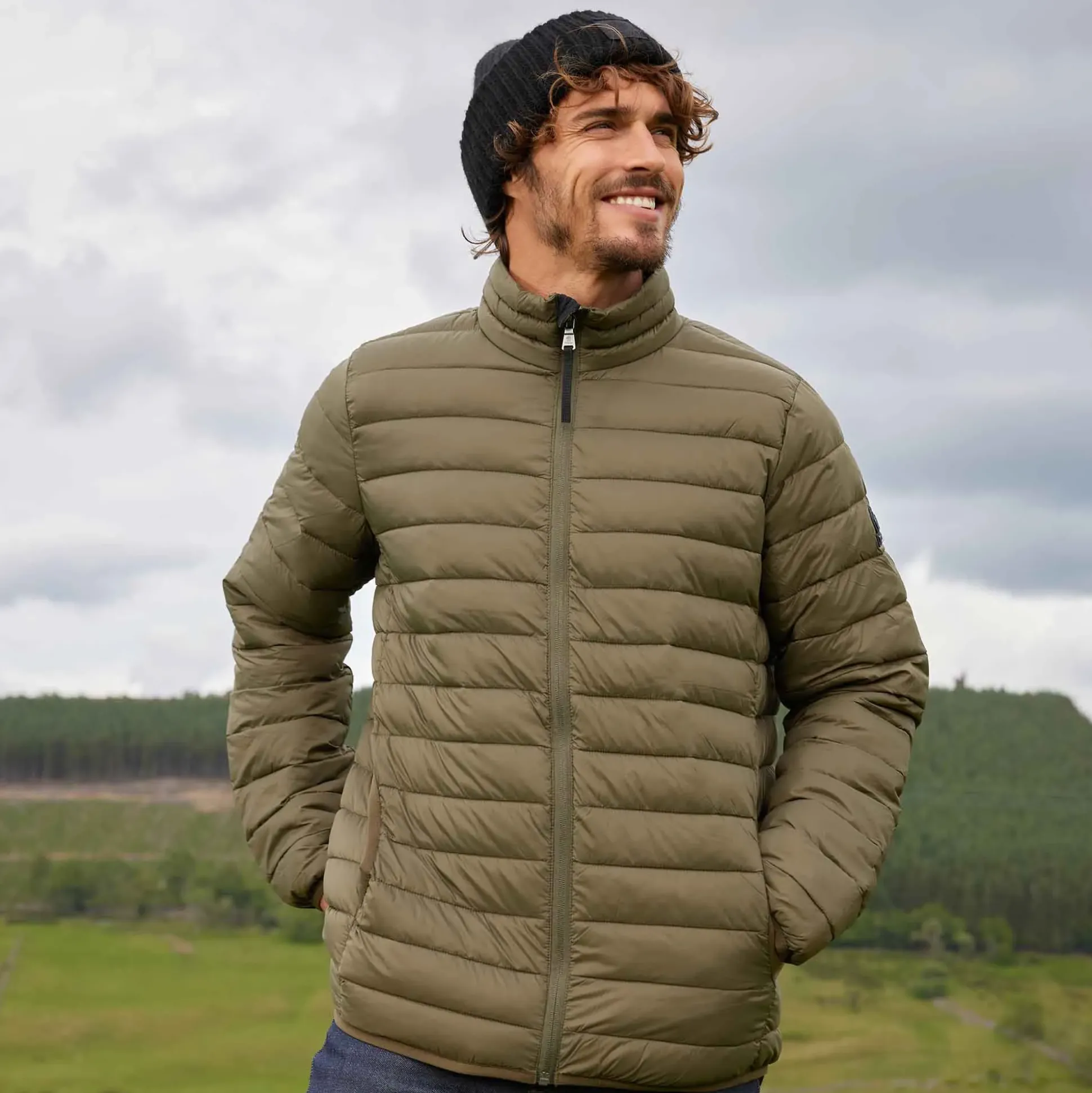 Gibson Mens Insulated Padded Jacket - Khaki