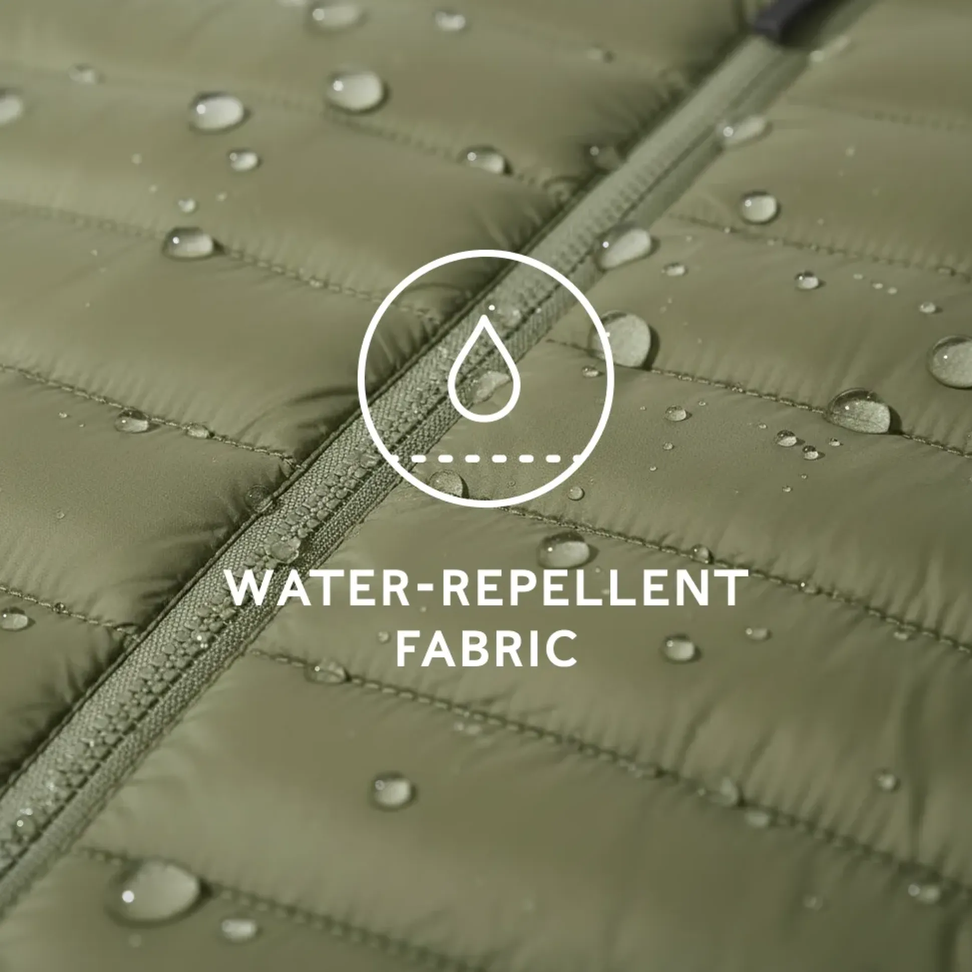 Gibson Mens Insulated Padded Jacket - Khaki