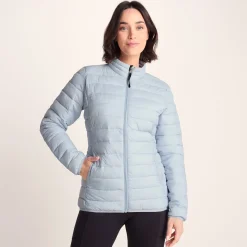 Gibson Womens Insulated Padded Jacket - Ice Blue