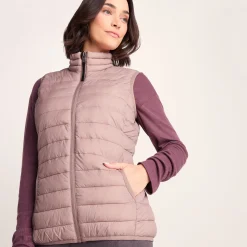 Gibson Womens Insulated Padded Gilet - Faded Pink