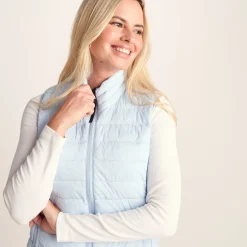 Gibson Womens Insulated Padded Gilet - Ice Blue