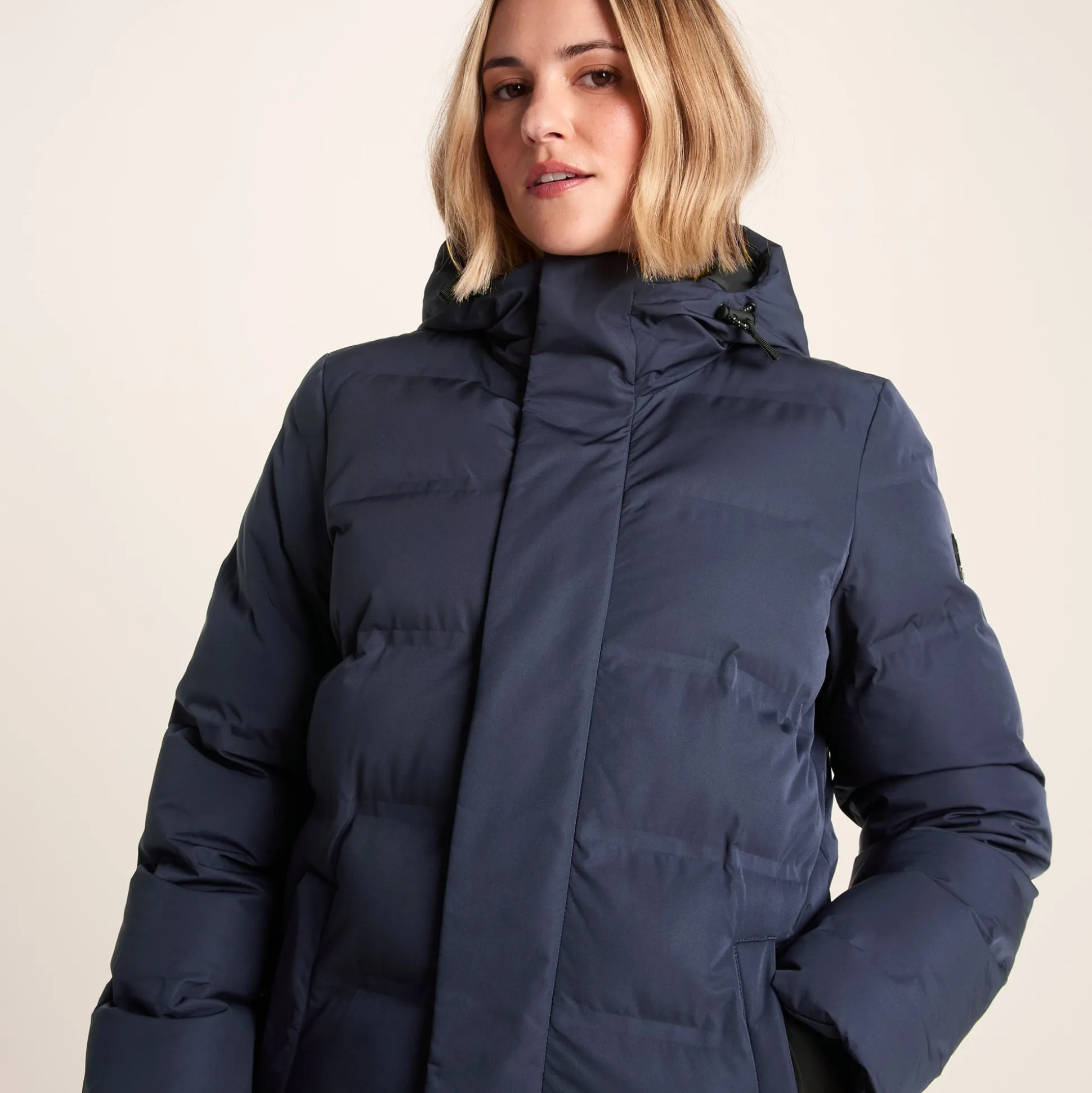 Glaston Womens Shower Resistant Insulated Parka - Dark Indigo
