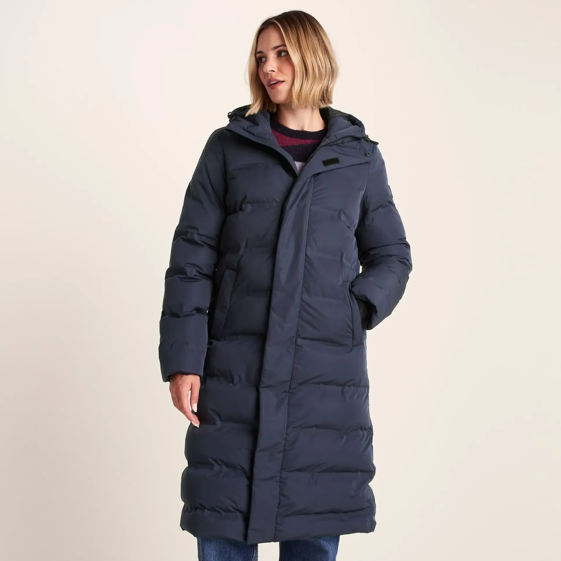 Glaston Womens Shower Resistant Insulated Parka - Dark Indigo