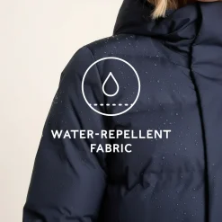 Glaston Womens Shower Resistant Insulated Parka - Dark Indigo