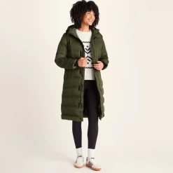 Glaston Womens Shower Resistant Insulated Parka - Dark Green