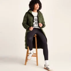 Glaston Womens Shower Resistant Insulated Parka - Dark Green