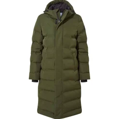 Glaston Womens Shower Resistant Insulated Parka - Dark Green