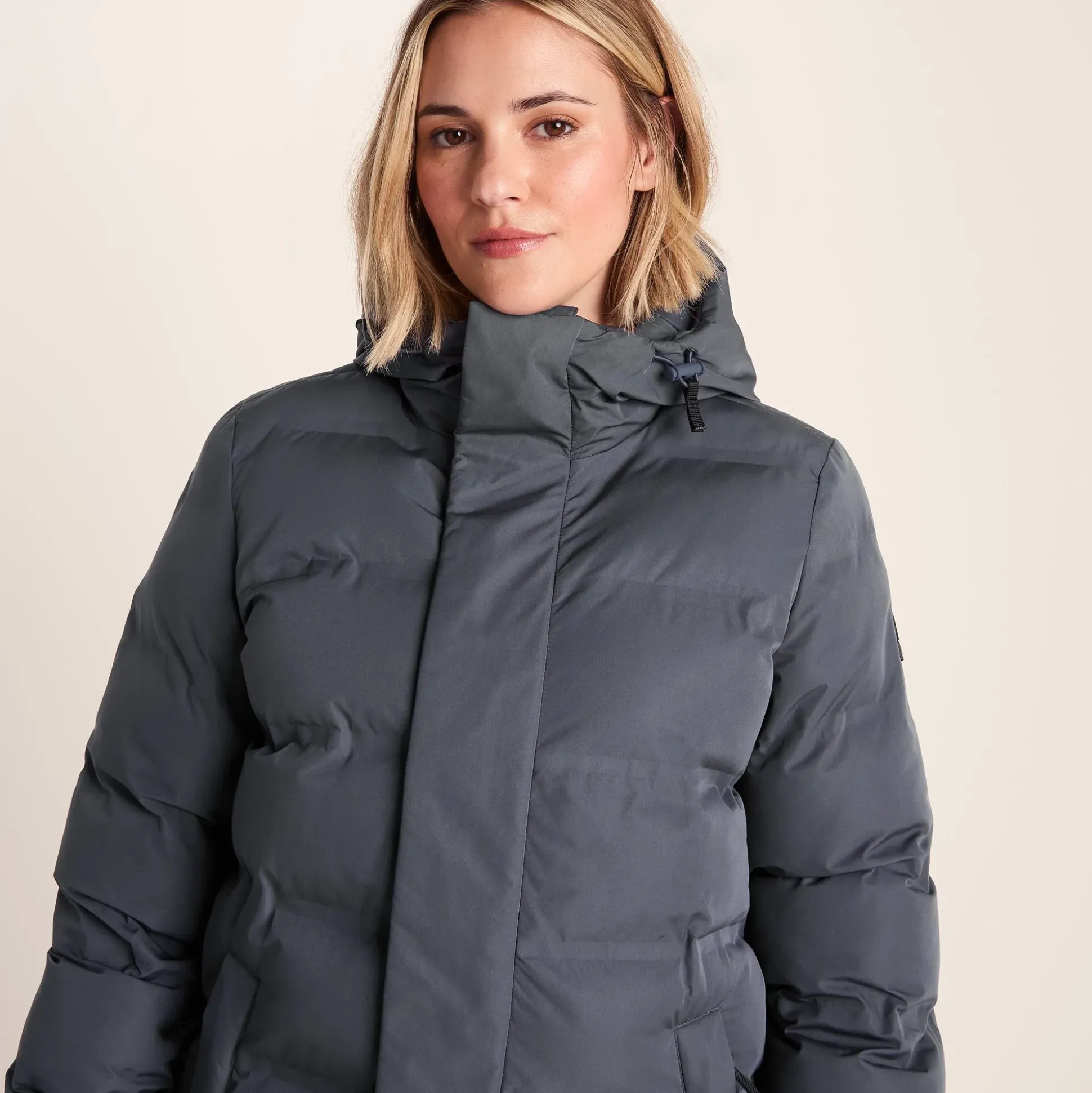 Glaston Womens Shower Resistant Insulated Parka - Washed Blue
