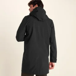Glenton Mens Long Waterproof Jacket - Black