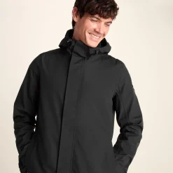 Glenton Mens Long Waterproof Jacket - Black