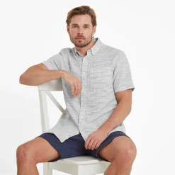 Greyson Mens 100% Cotton Short Sleeve Supersoft Shirt - Optic White