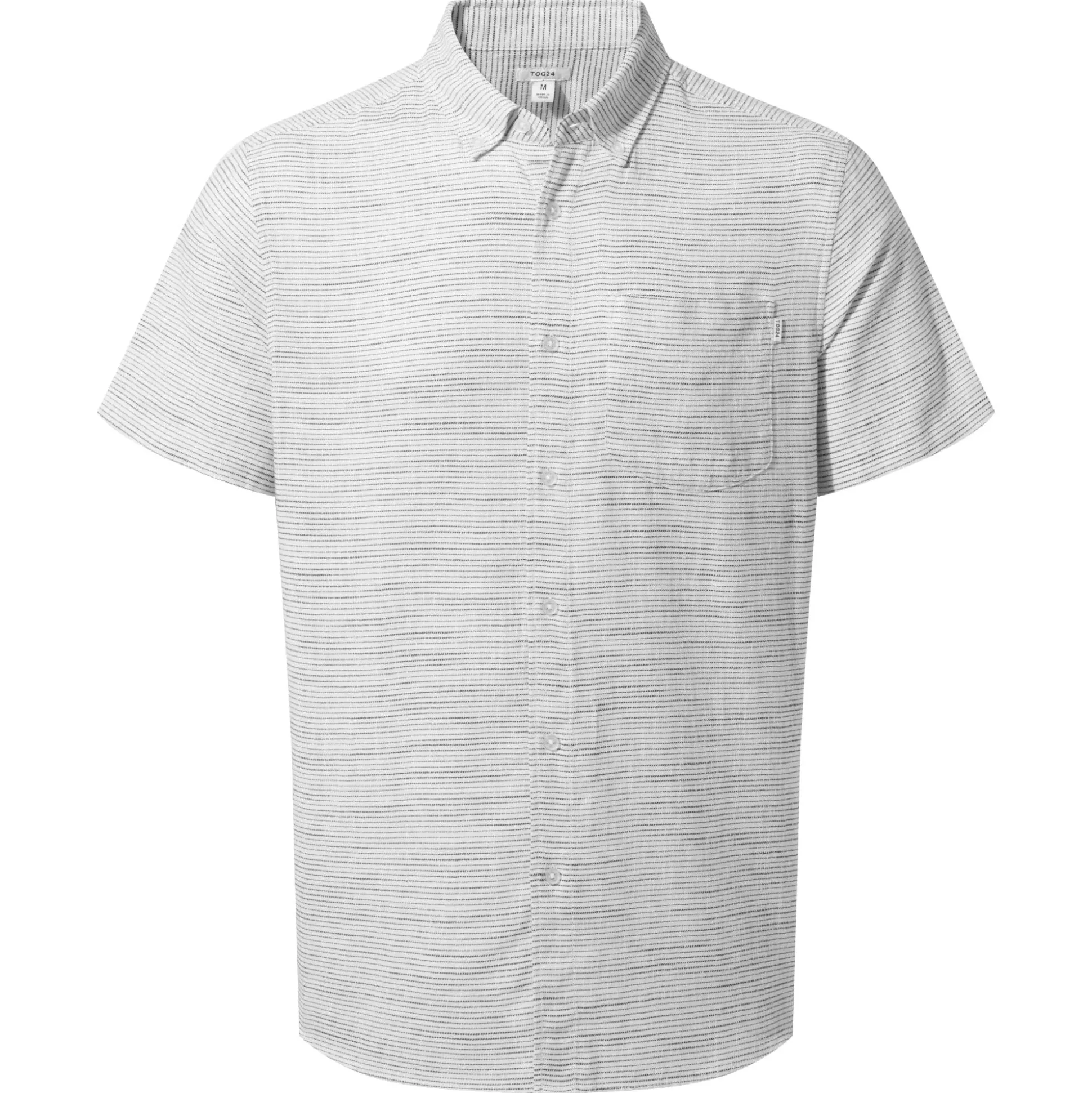 Greyson Mens 100% Cotton Short Sleeve Supersoft Shirt - Optic White