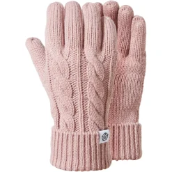 Grouse Cable Knit Gloves - Dusky Pink