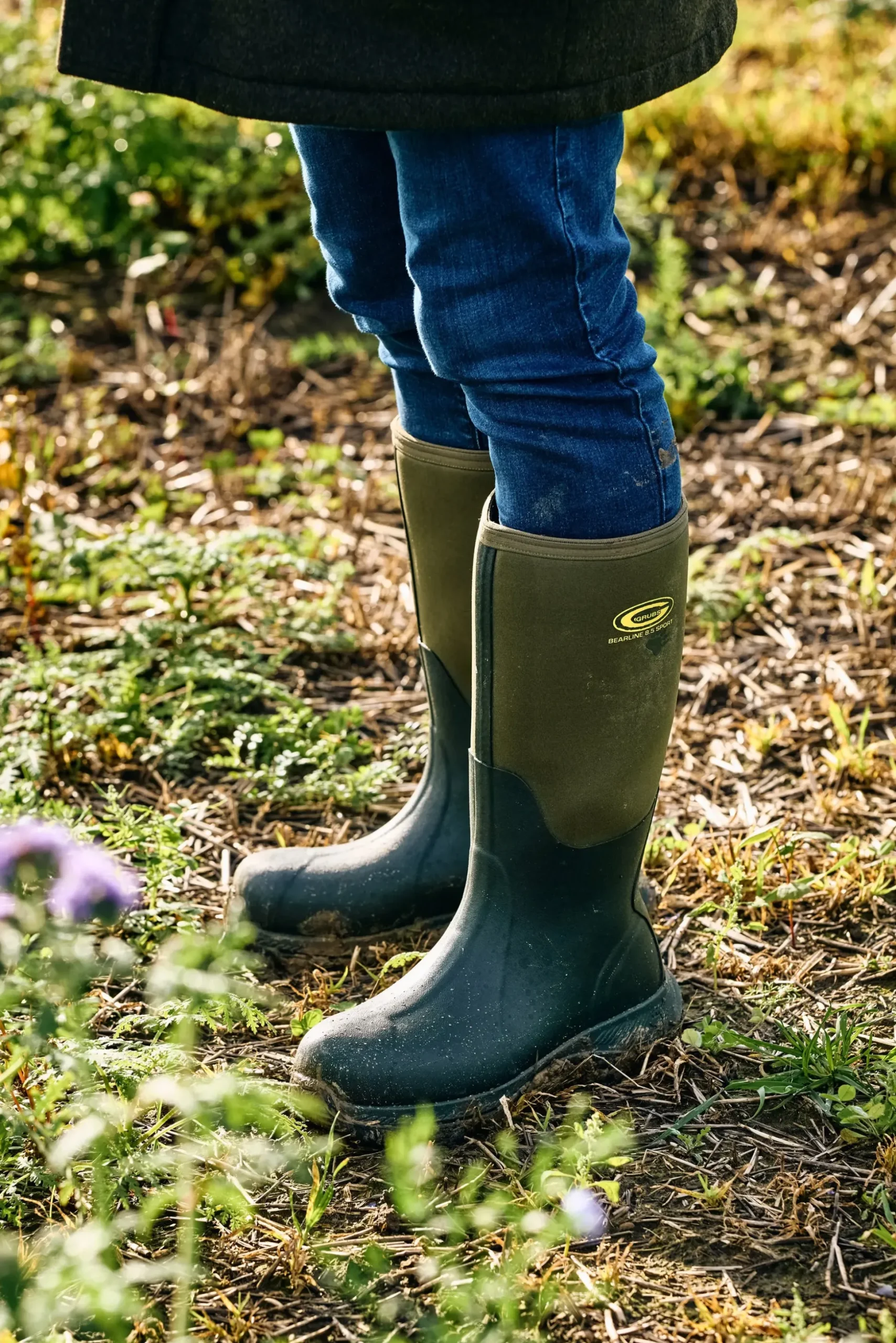 Grubs Boots Bearline 8.5 Unisex Wellington - Green
