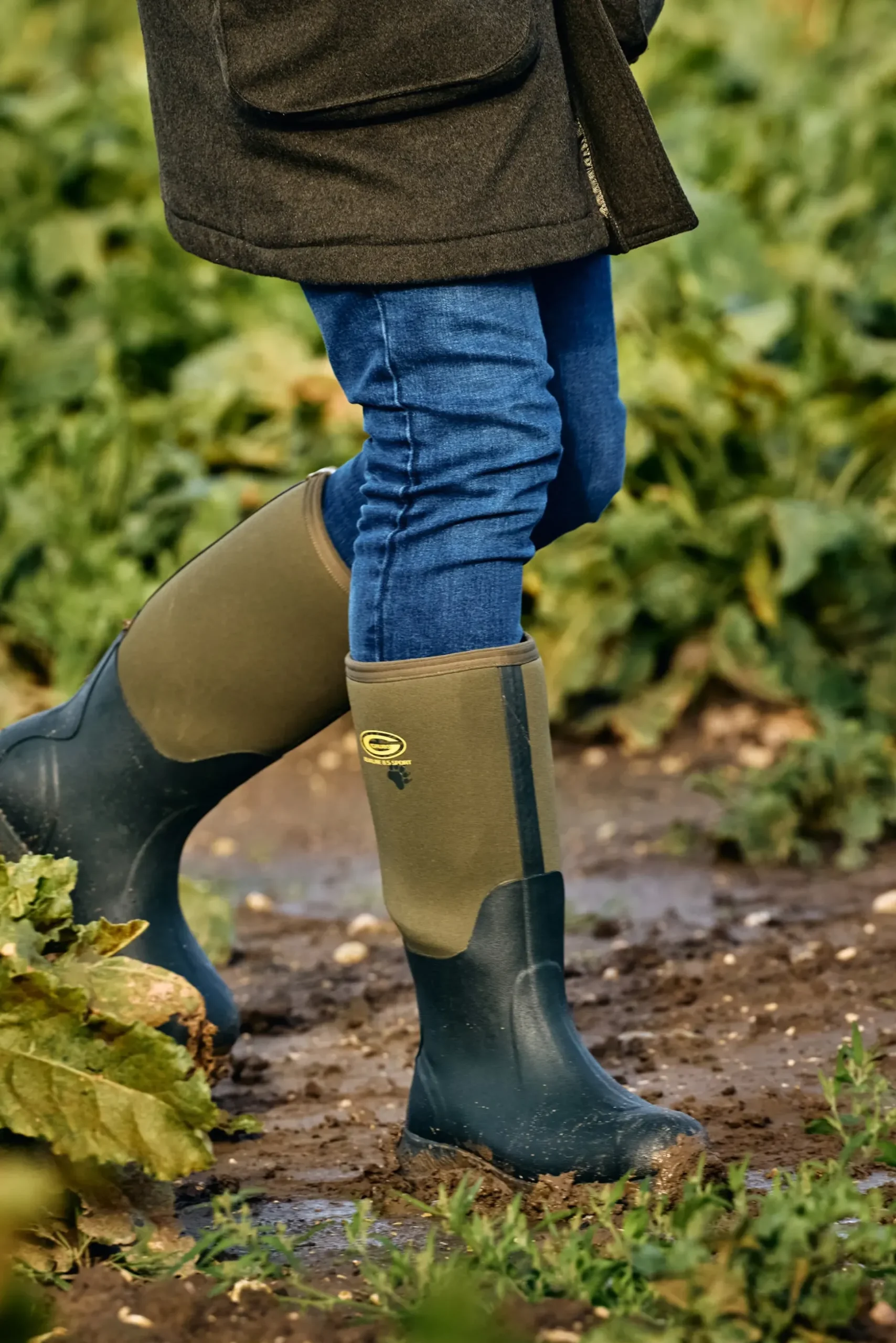 Grubs Boots Bearline 8.5 Unisex Wellington - Green