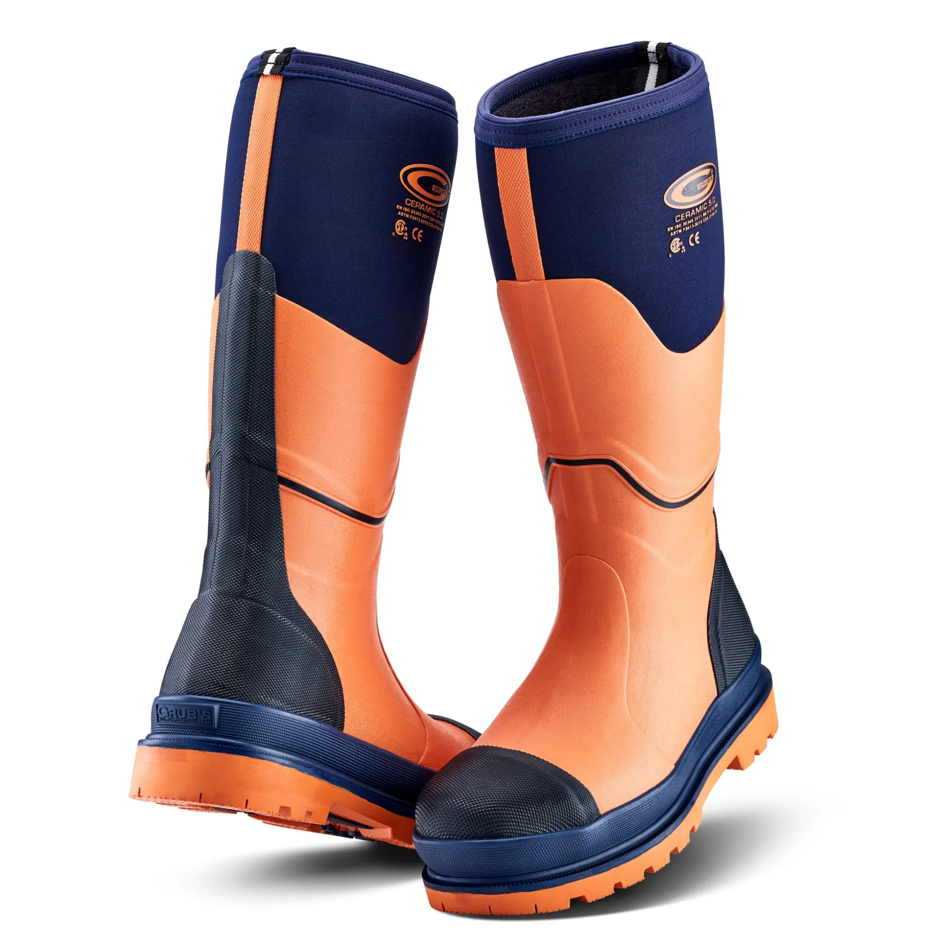 Grubs Boots Ceramic Safety Wellington Mens - Blue