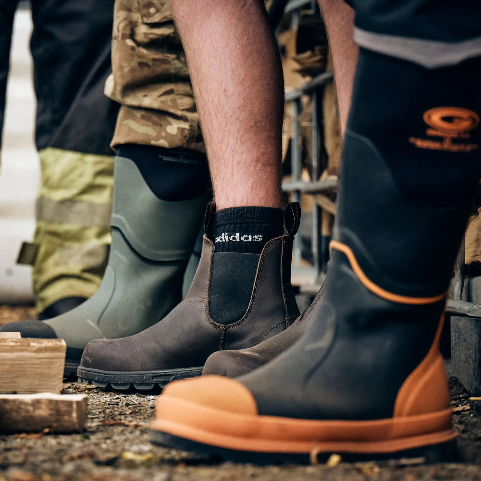 Grubs Boots Ceramic Safety Wellington Mens - Orange