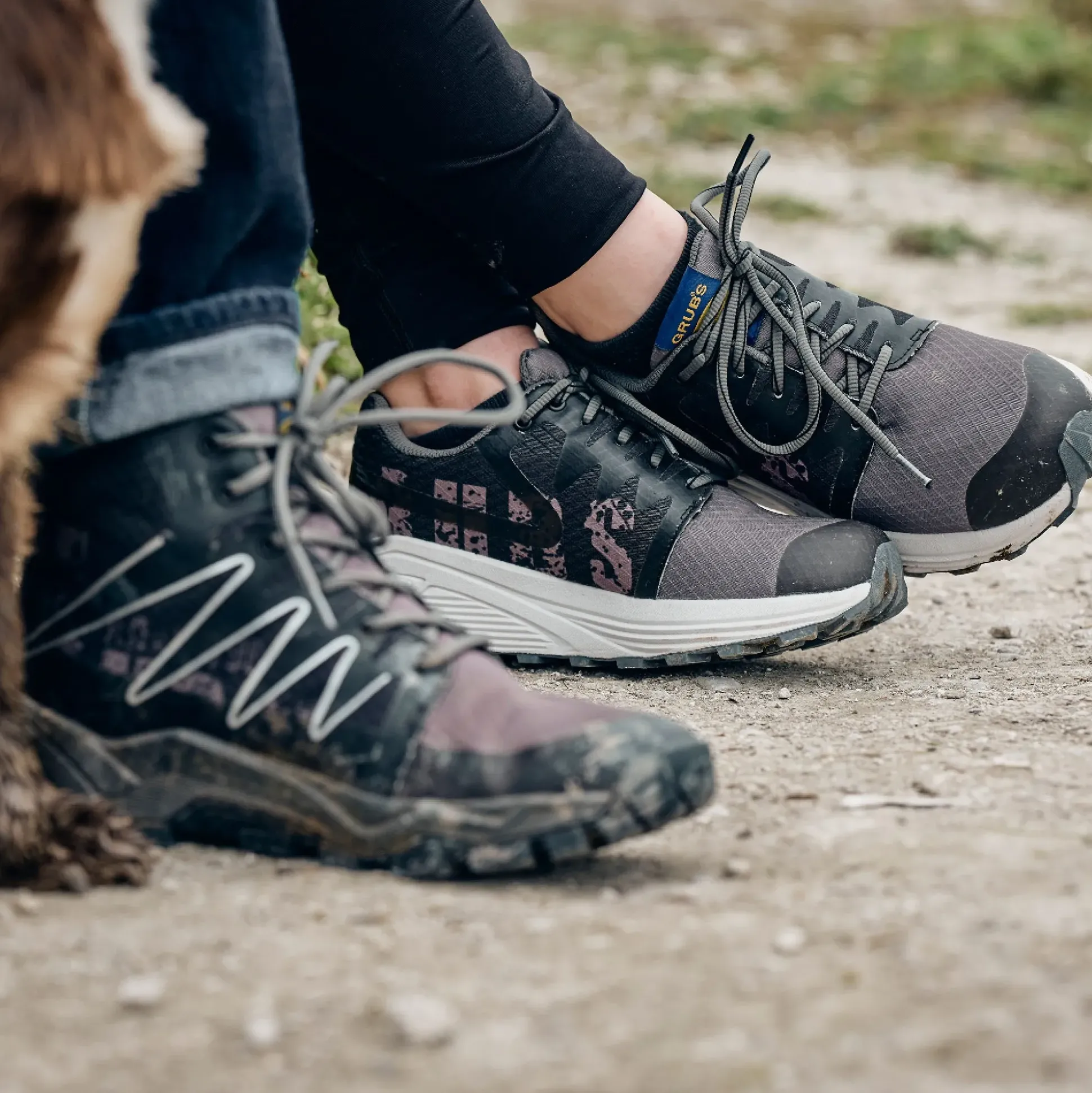 Grubs Boots Discover Unisex Walking Trainer - Grey