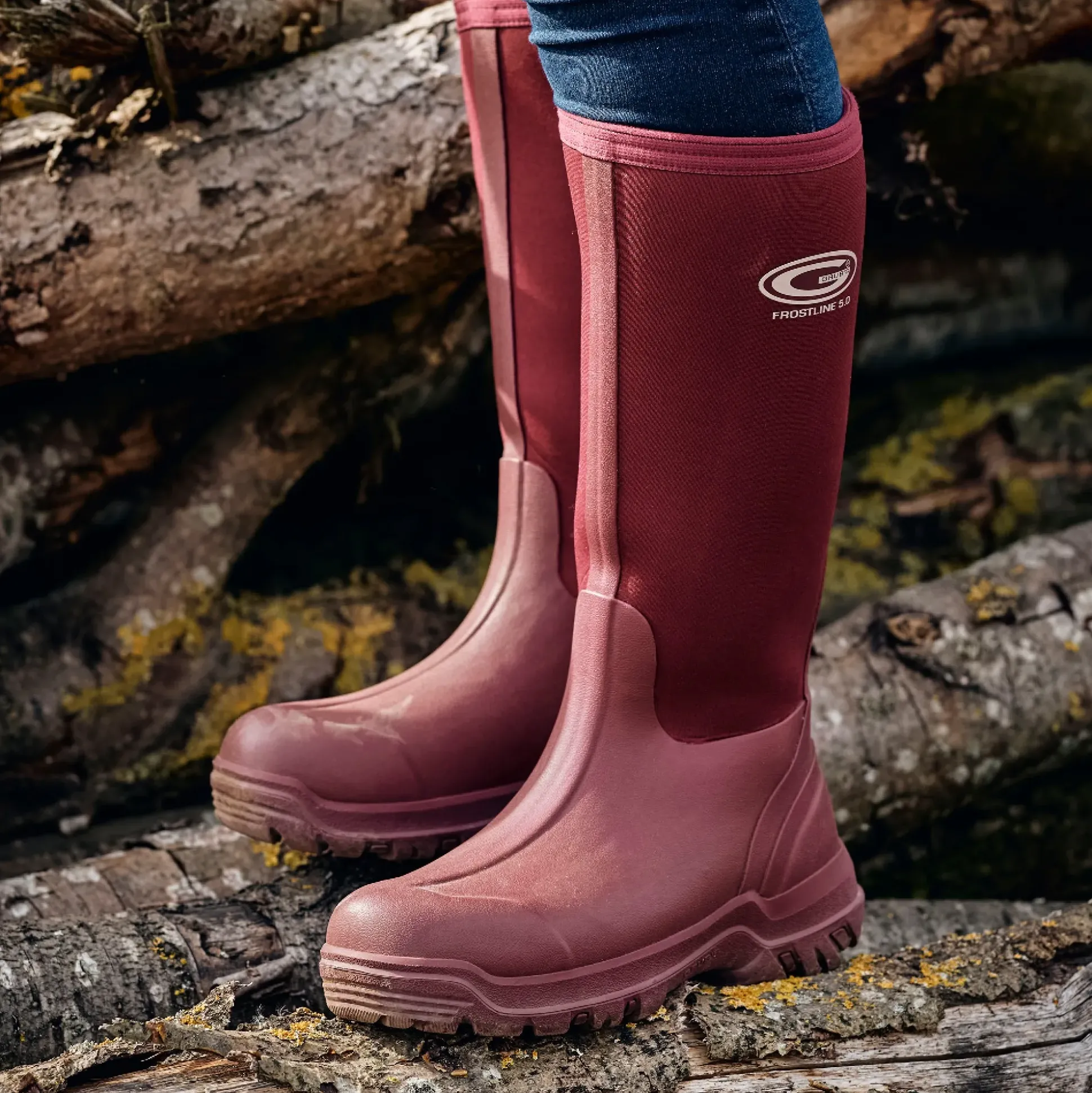 Grubs Boots Frostline Classic Wellies Womens - Red