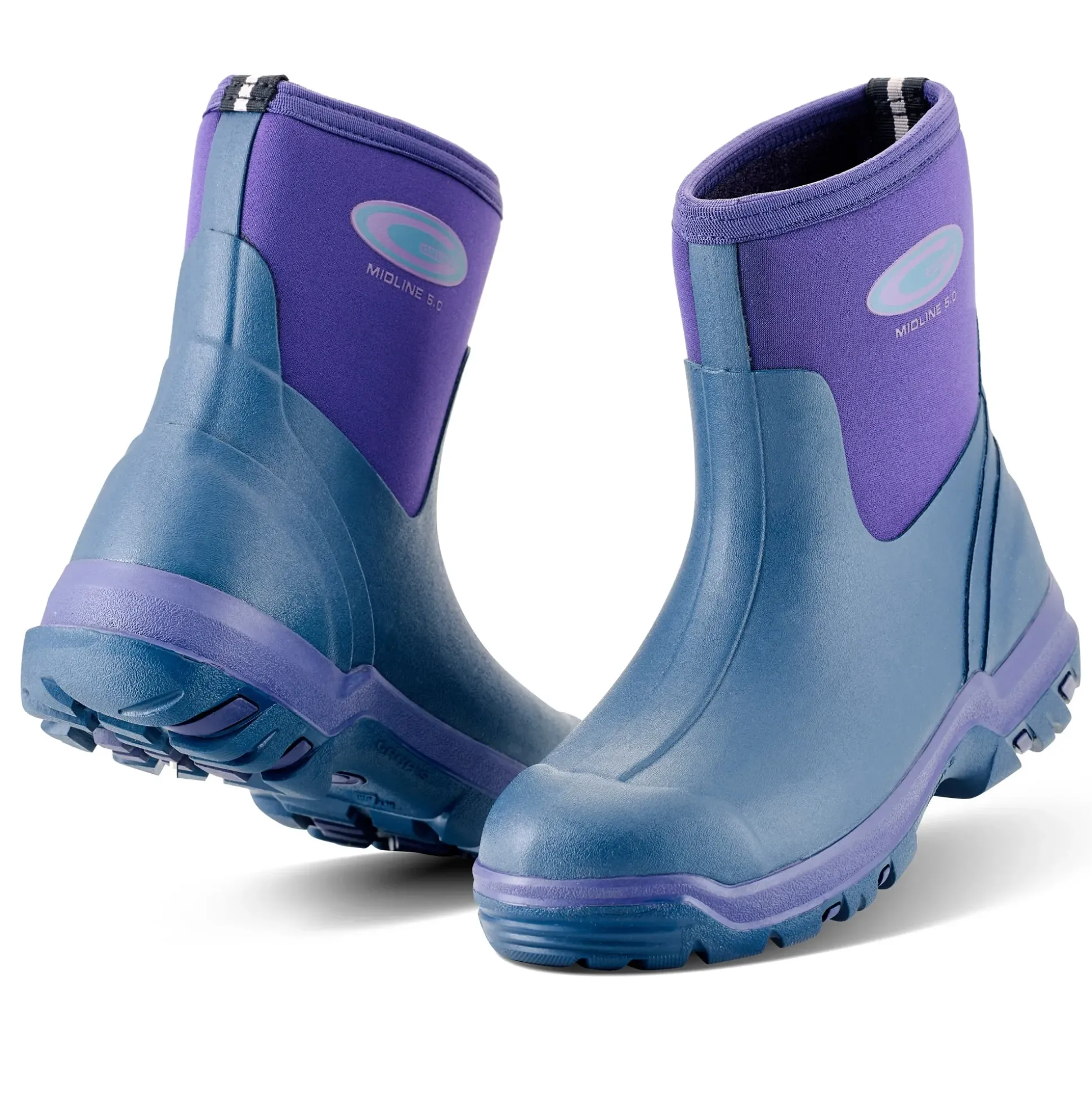 Grubs Boots Midline Mid Height Wellies Womens - Purple