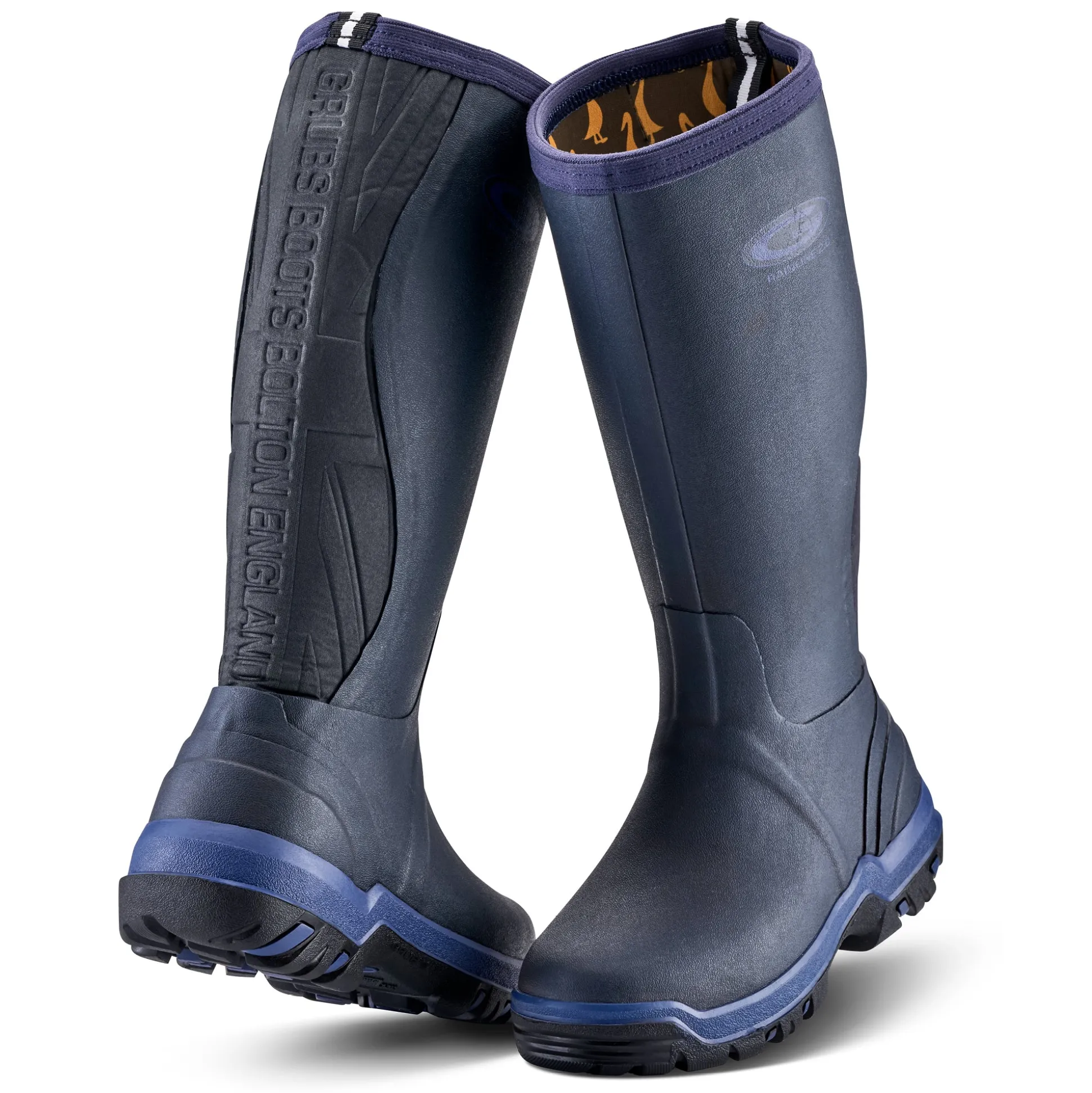 Grubs Boots Rainline Wellies Womens - Blue